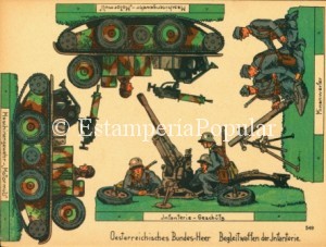 Imagen 56.- Otra hoja de la serie dedicada al ejército austriaco ( Col R de Francisco)